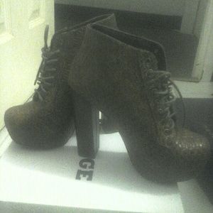 Brown booties